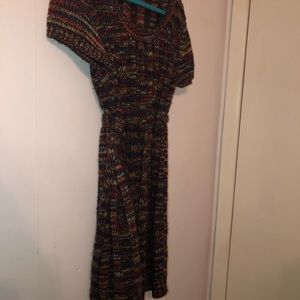 Multicolor forever 21+ sweater dress.